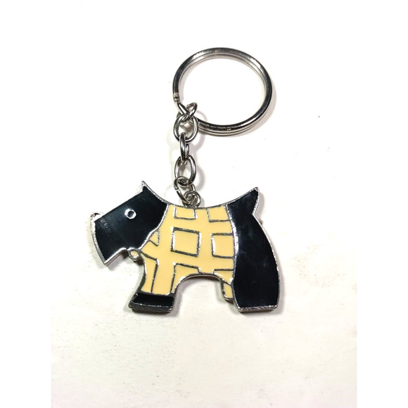 Scotty Dog Black Creme Sweater Keychain - Picture 3 of 6